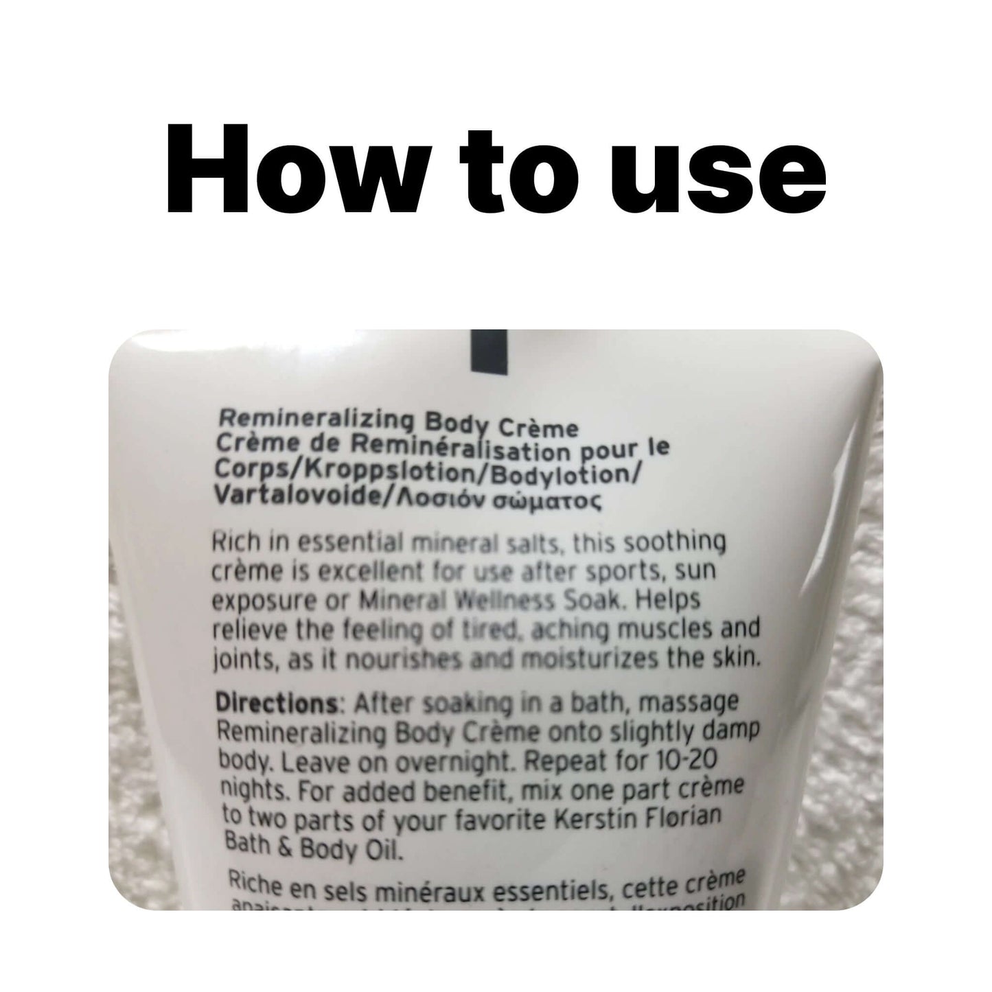 Kerstin Florian Remineralizing Body Creme
