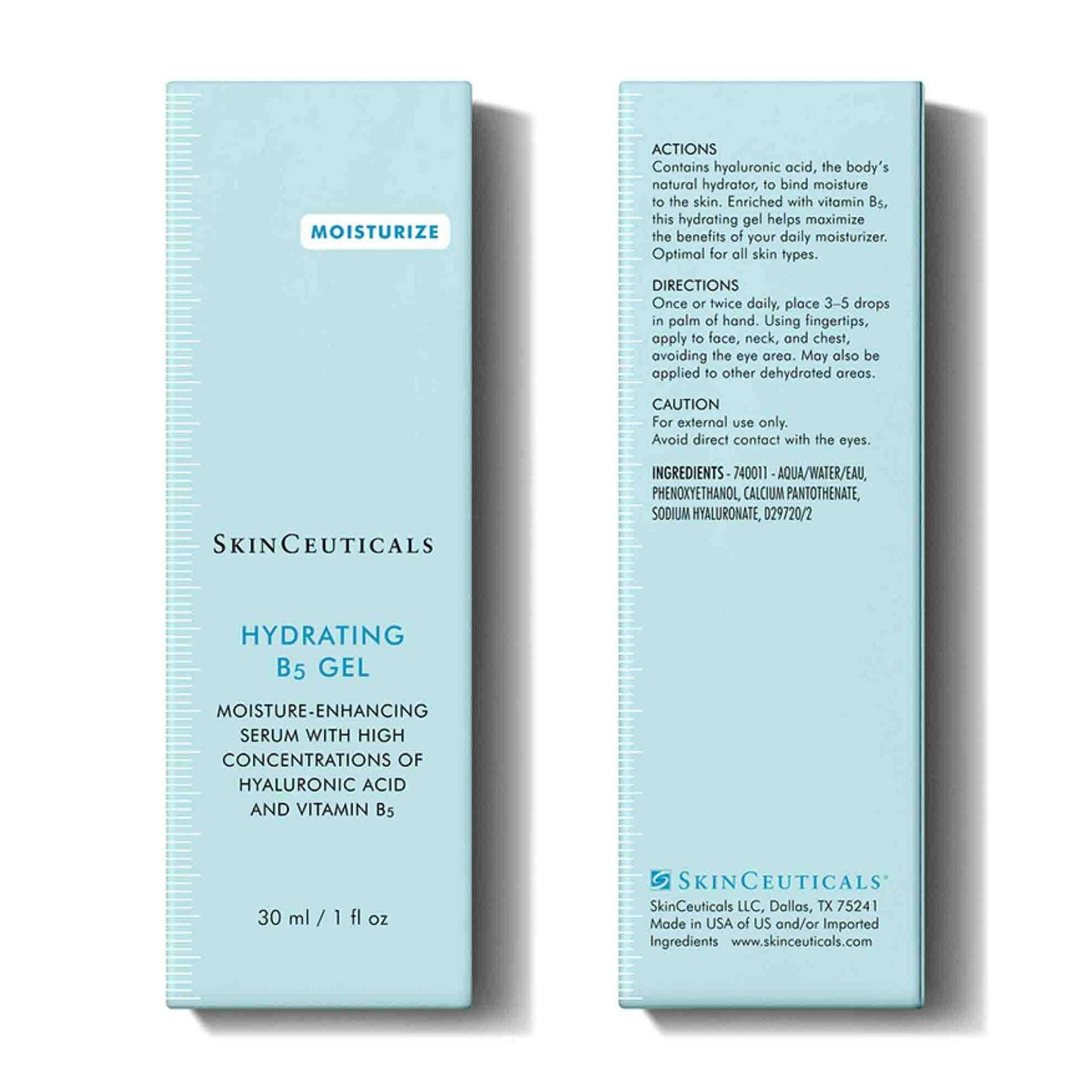 Hydrating B5 gel duo packaging - Spa Sway