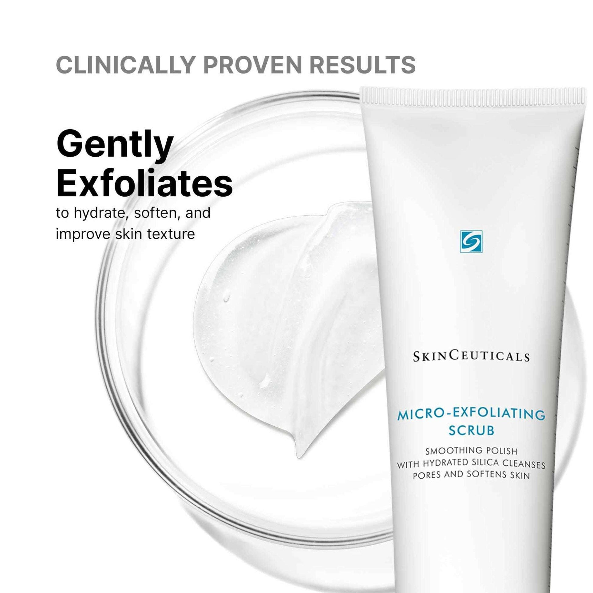 Micro-exfoliating scrub texture - gentle exfoliation