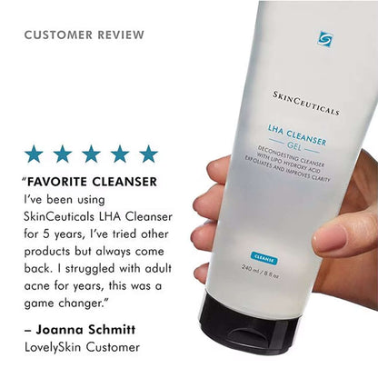 LHA cleansing gel 5-star customer review
