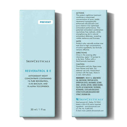 Resveratrol serum product comparison and packaging
